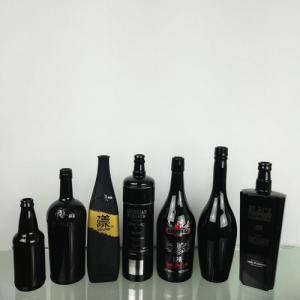 Black Glass Spirit Bottles